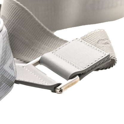 Christian Dior Coated Canvas Calfskin CD Diamond Mens Saddle Bag Gray 11 of 12