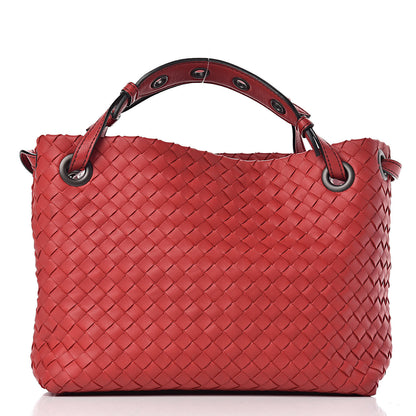 Bottega Veneta Nappa Intrecciato Small Bella Tote Red 3 of 12