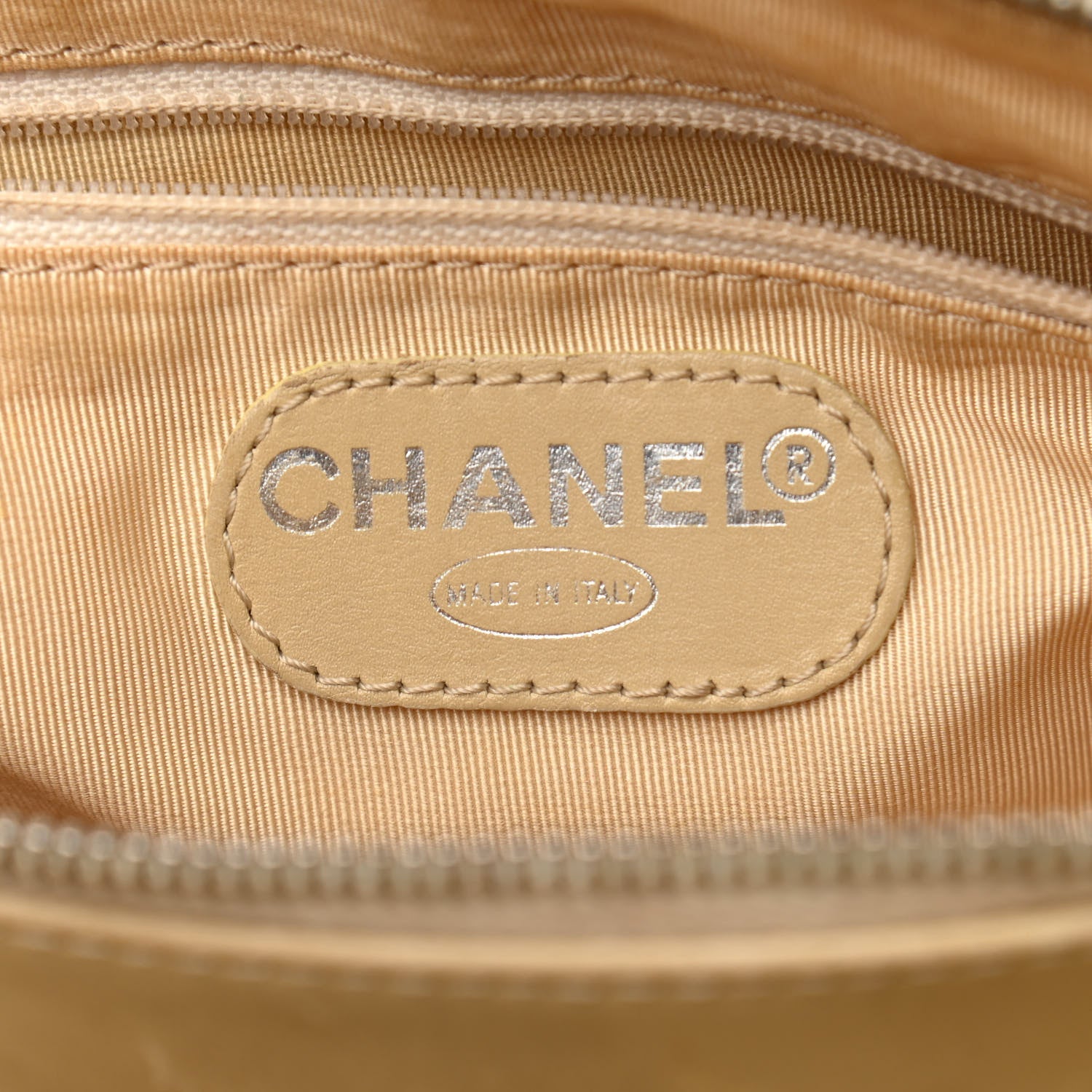 Chanel Lambskin Quilted CC Tote Beige 7 of 24