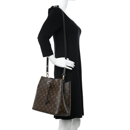 Louis Vuitton Monogram Neonoe MM Black 2 of 10