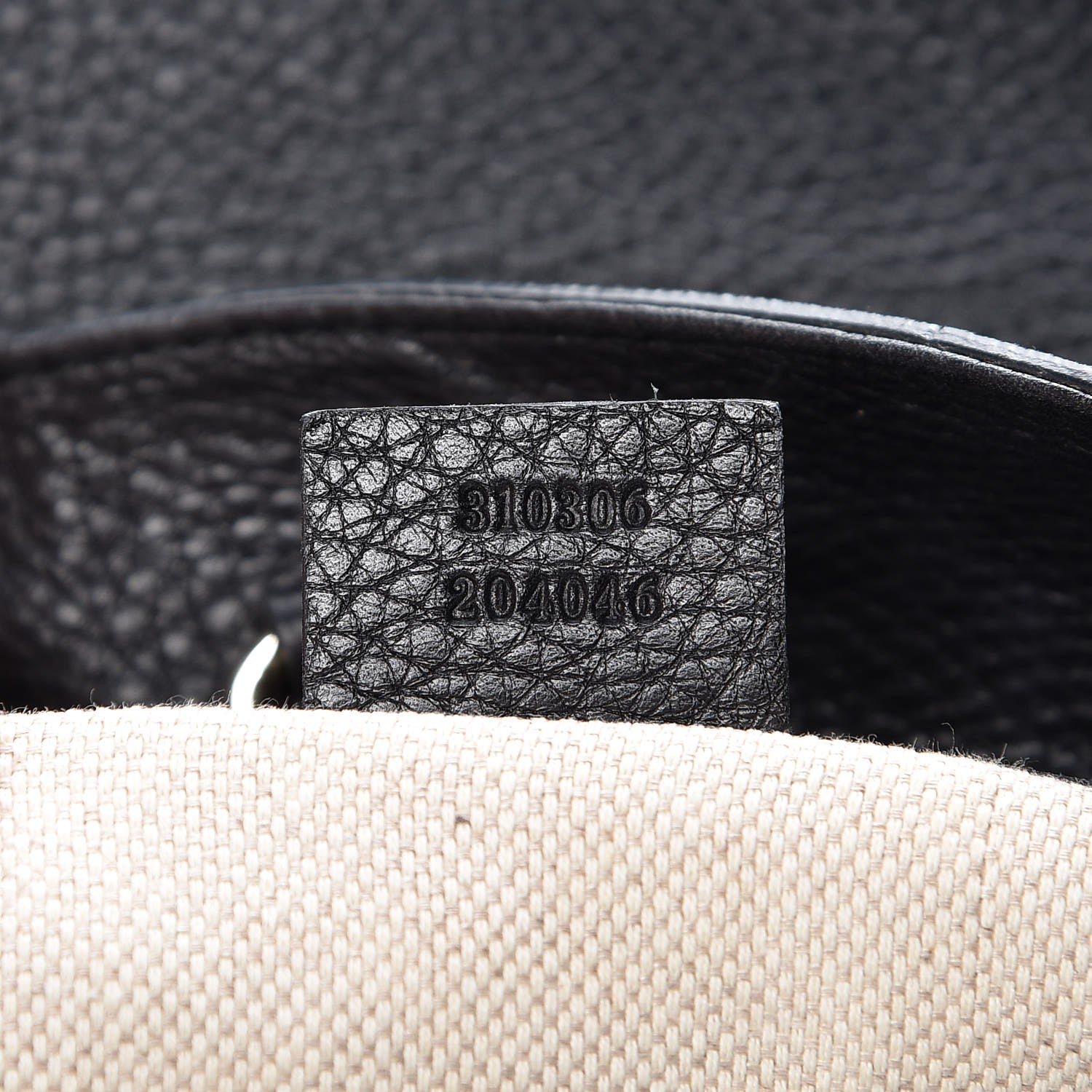 Gucci Pebbled Calfskin Medium Soho Chain Shoulder Bag Black 7 of 9