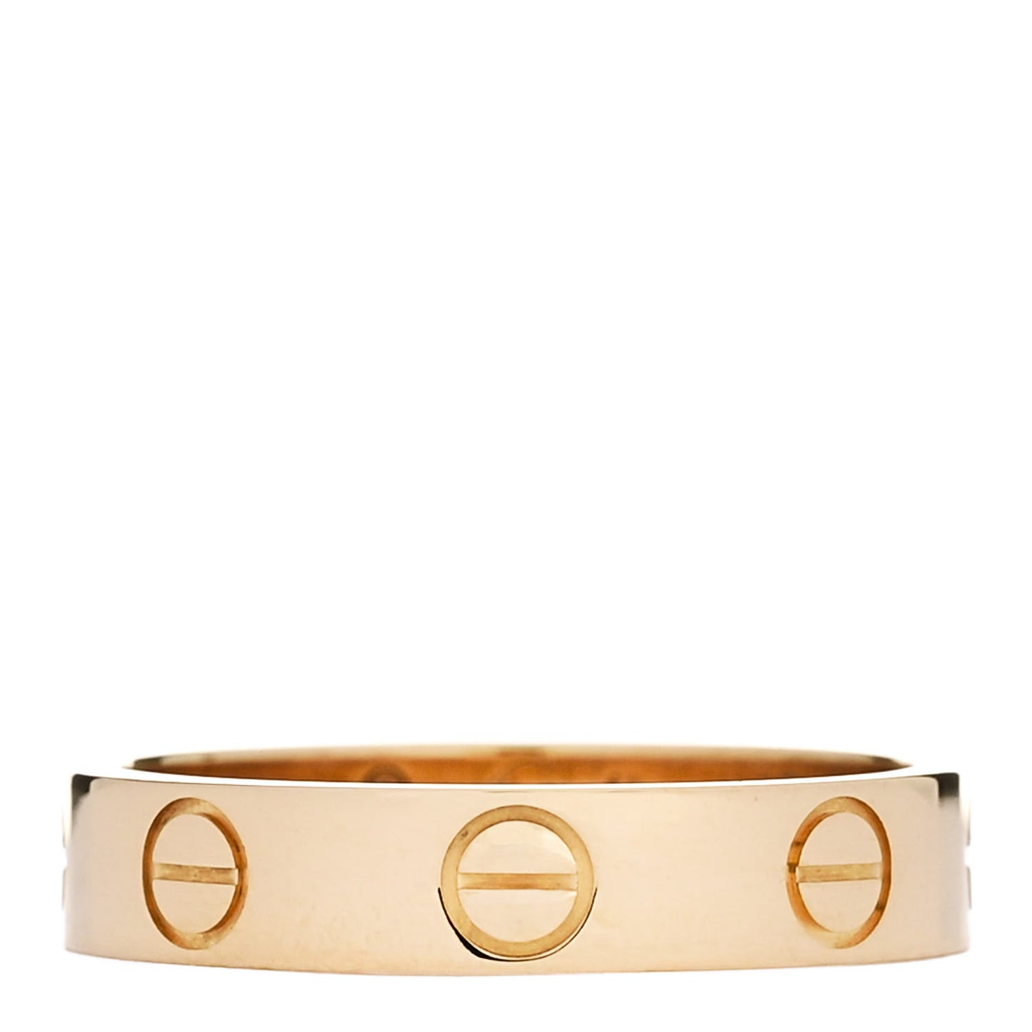 18K Yellow Gold 3.5mm LOVE Wedding Band Ring 48 4.5