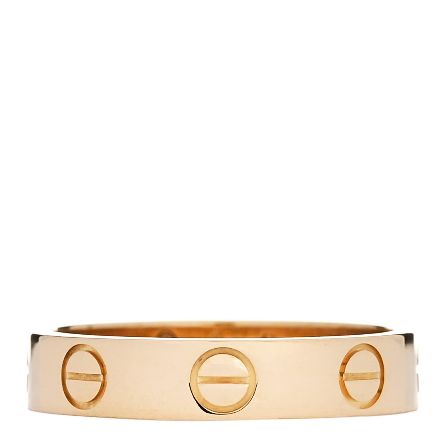 Cartier 18K Yellow Gold 3.5mm LOVE Wedding Band Ring 48 4.5 1 of 4