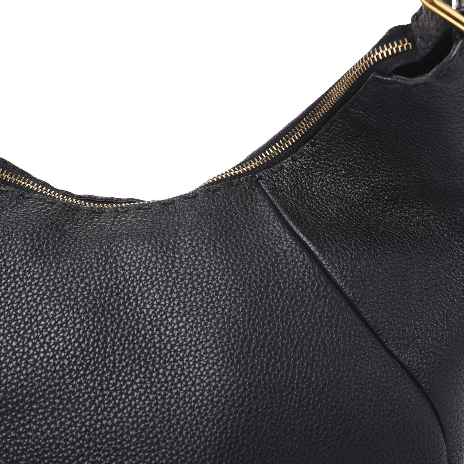 Fendi Cuoio Romano Selleria Hobo Black 8 of 9