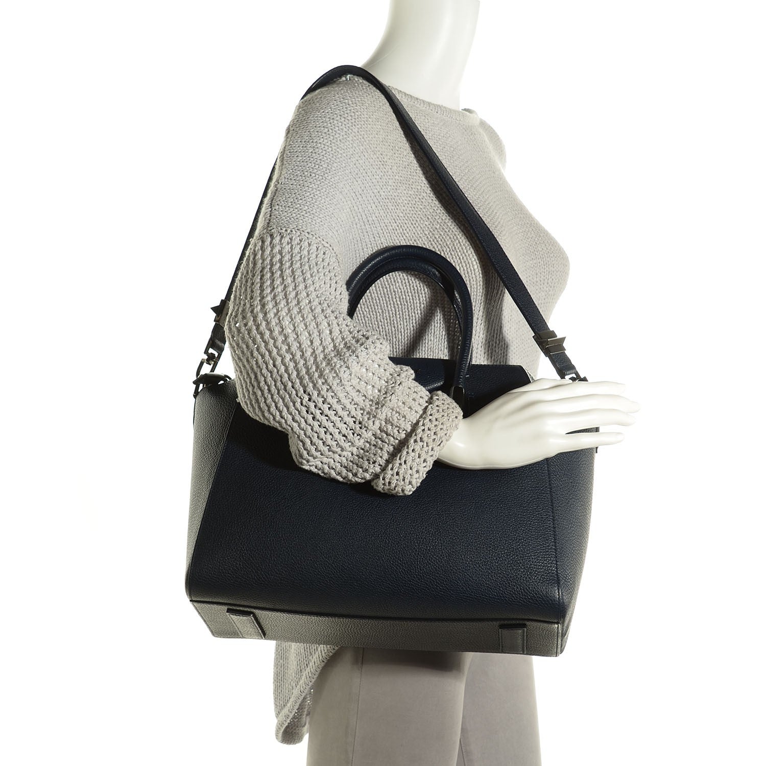Givenchy Grained Calfskin Medium Animation Antigona Deep Blue 2 of 10
