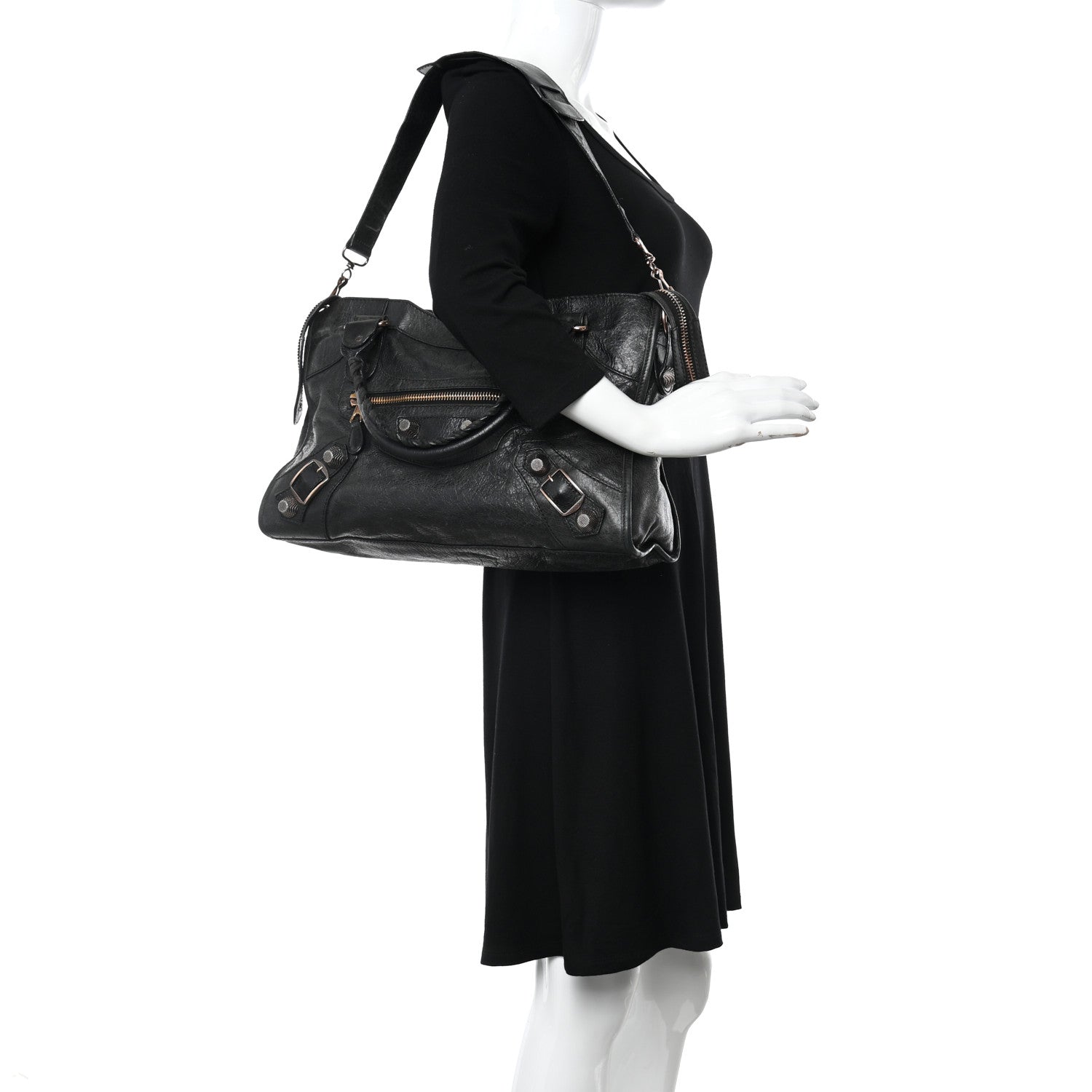 Balenciaga Agneau Giant 21 Rose Gold Hardware City Black 2 of 13