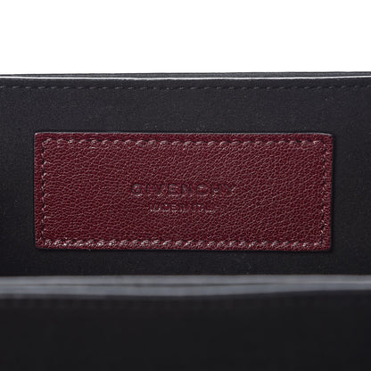 Givenchy Crinkled Patent Deerskin Suede Small GV3 Shoulder Bag Aubergine Graphite 7 of 7