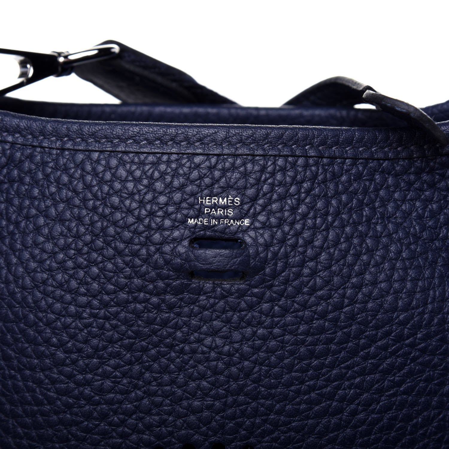 Hermes Taurillon Clemence Evelyne TPM Bleu Nuit 5 of 8