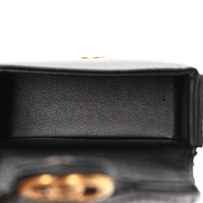 Gucci Calfskin Matelasse GG Marmont Key Chain Black 4 of 8