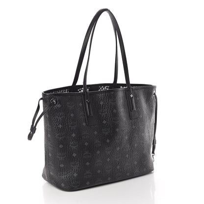 MCM Visetos Medium Liz Reversible Shopper Tote Black 5 of 14