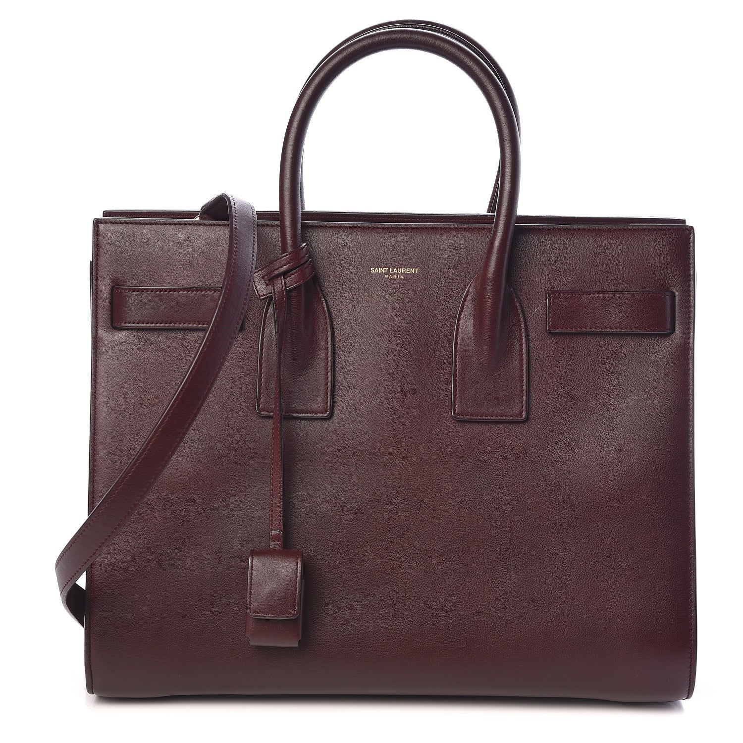 Saint Laurent Calfskin Small Sac De Jour Bordeaux 1 of 9
