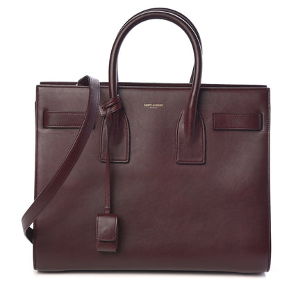 Saint Laurent Calfskin Small Sac De Jour Bordeaux 1 of 9