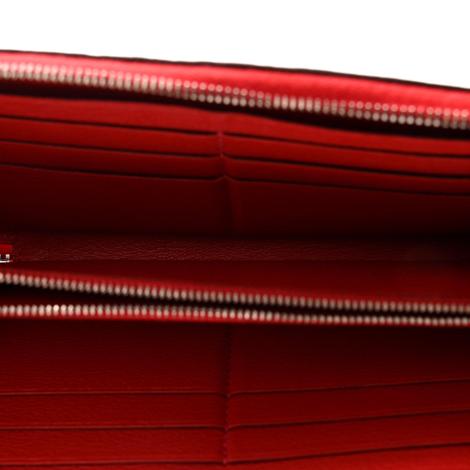 Hermes Shiny Alligator Azap Wallet Geranium 5 of 15