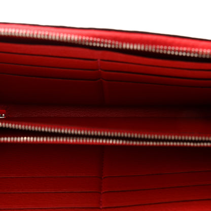 Hermes Shiny Alligator Azap Wallet Geranium 5 of 15