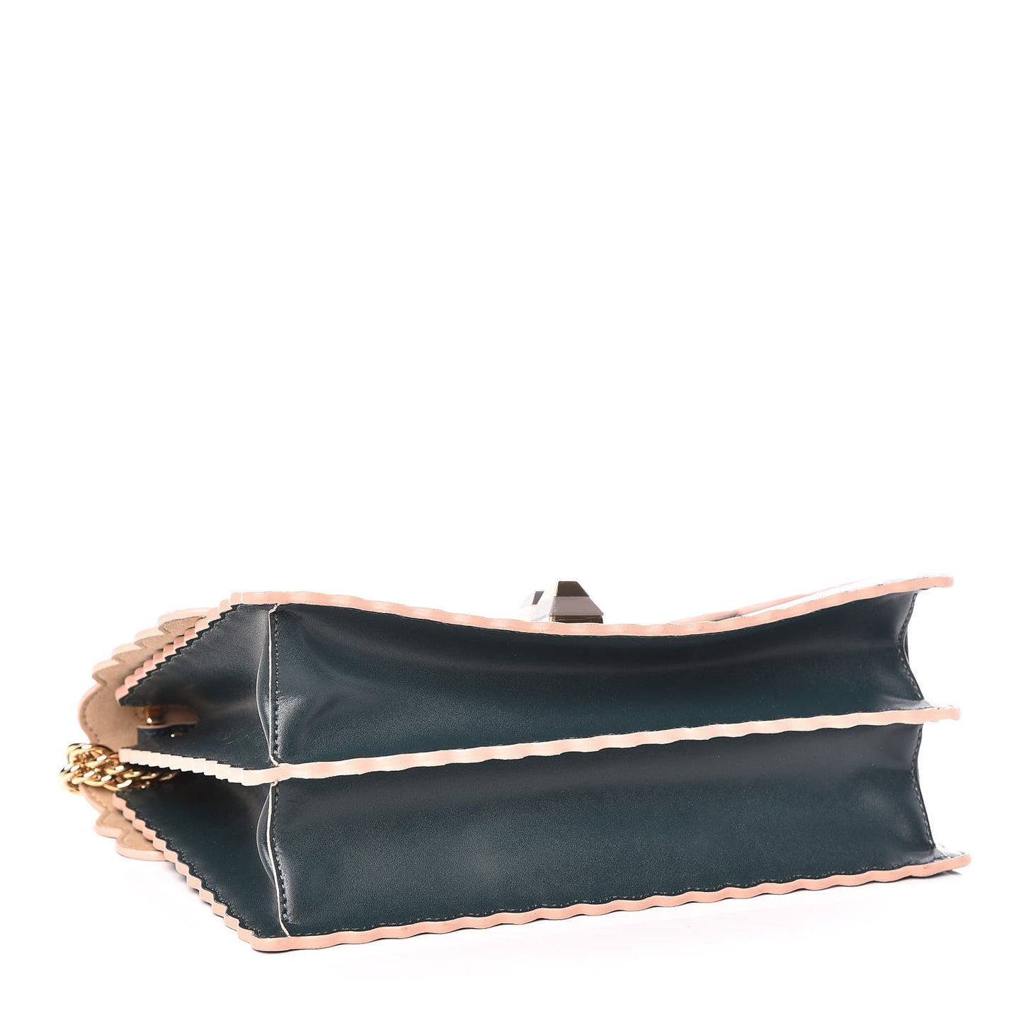 Vitello Liberty Scalloped Studded Kan I Shoulder Bag Amazzonia