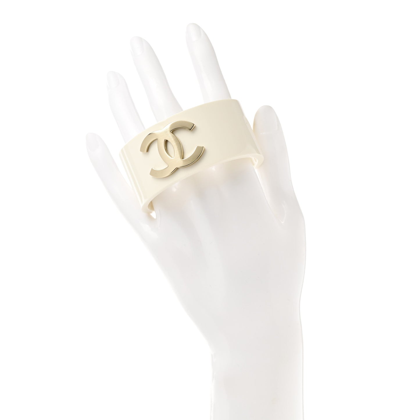 Resin CC Cuff Gold White