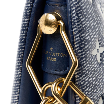 Louis Vuitton Lambskin Printed Monoglam Coussin PM Blue 9 of 12