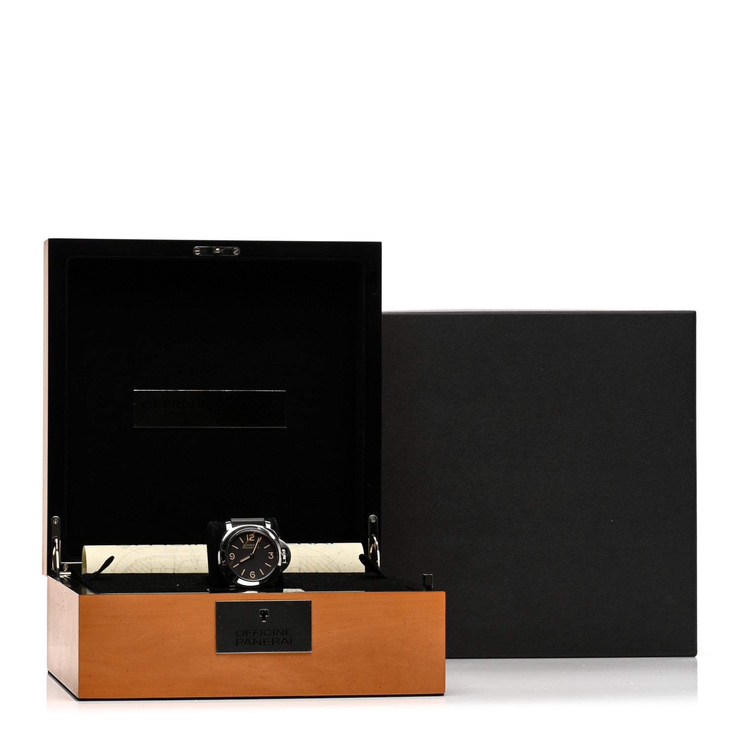 Panerai Stainless Steel Rubber 44mm Luminor Base Manual Winding Watch Black PAM00390 5 of 5
