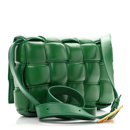 Bottega Veneta Nappa Maxi Intreccio Padded Cassette Crossbody Bag Racing Green 3 of 9