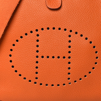 Hermes Taurillon Clemence Evelyne II PM Orange 8 of 12