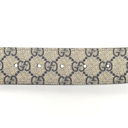 Gucci GG Supreme Monogram Interlocking G Belt 90 36 Beige Blue 3 of 7