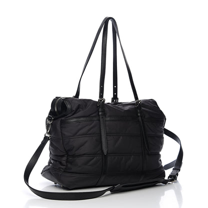 Burberry Nylon House Check Quilted Abbey Diaper Bag Black 3 of 9