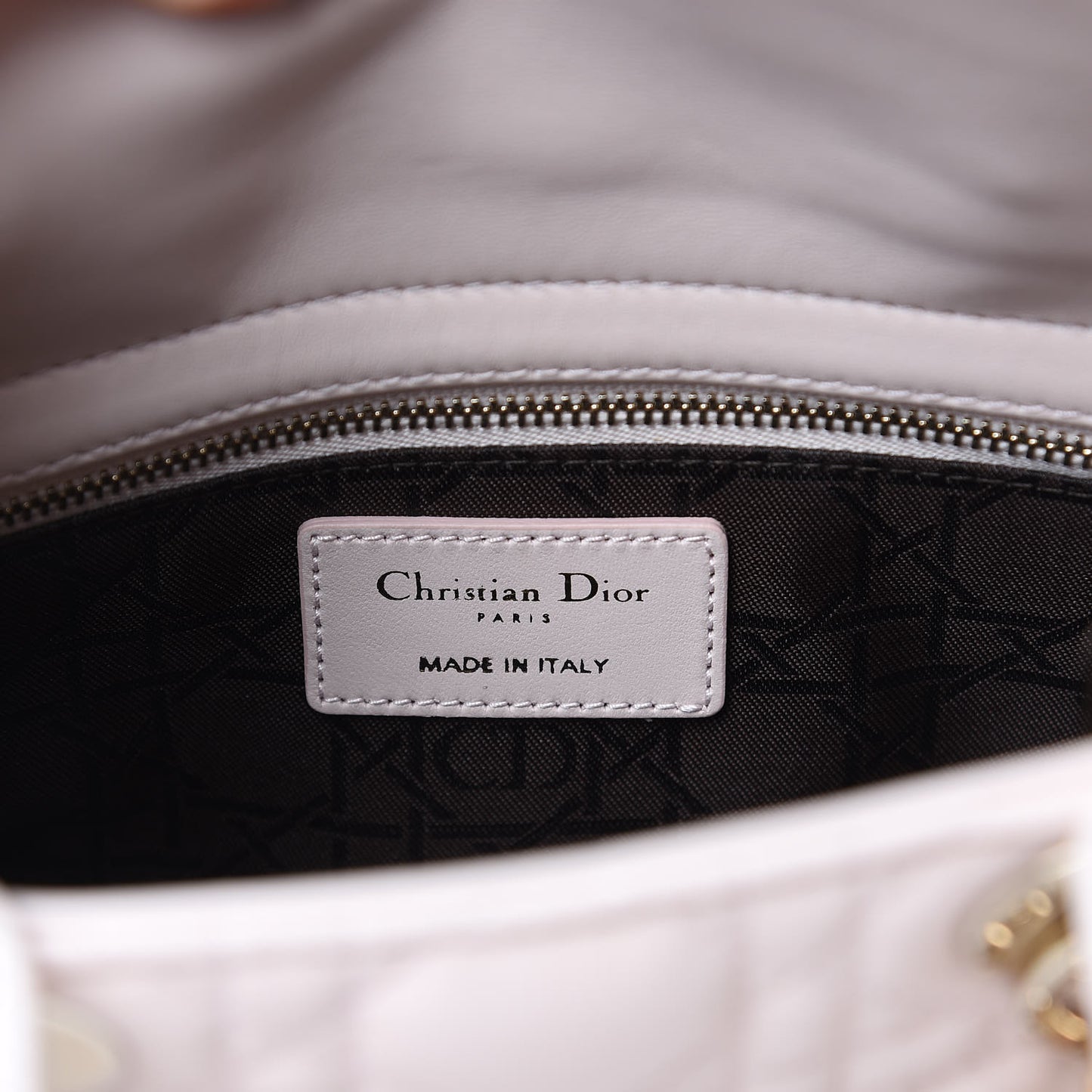 Lambskin Cannage Small Lucky Badges My Lady Dior Pink
