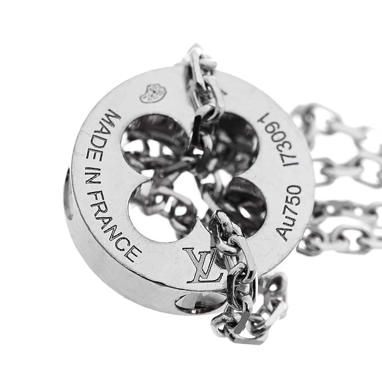 18K White Gold Empreinte Chain Bracelet