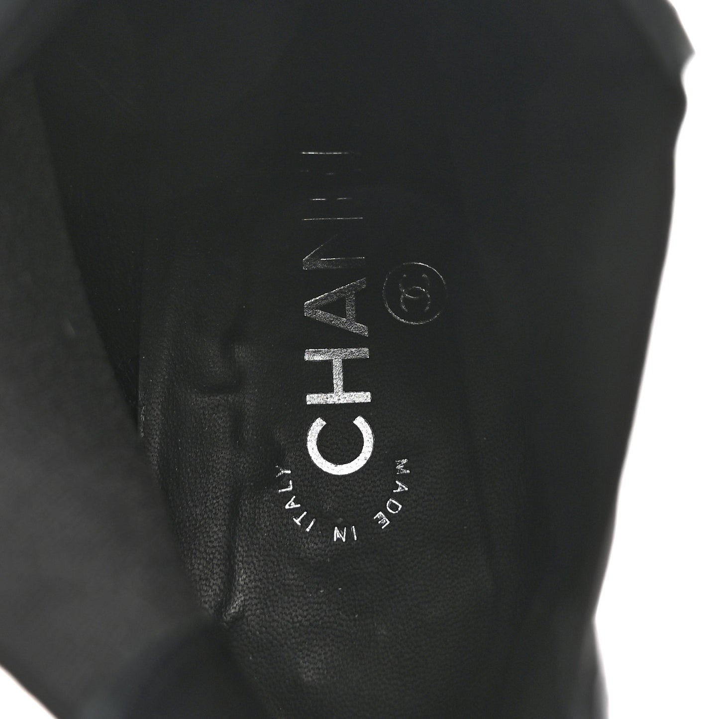 Calfskin Chain Around Chelsea Boots 39.5 Black