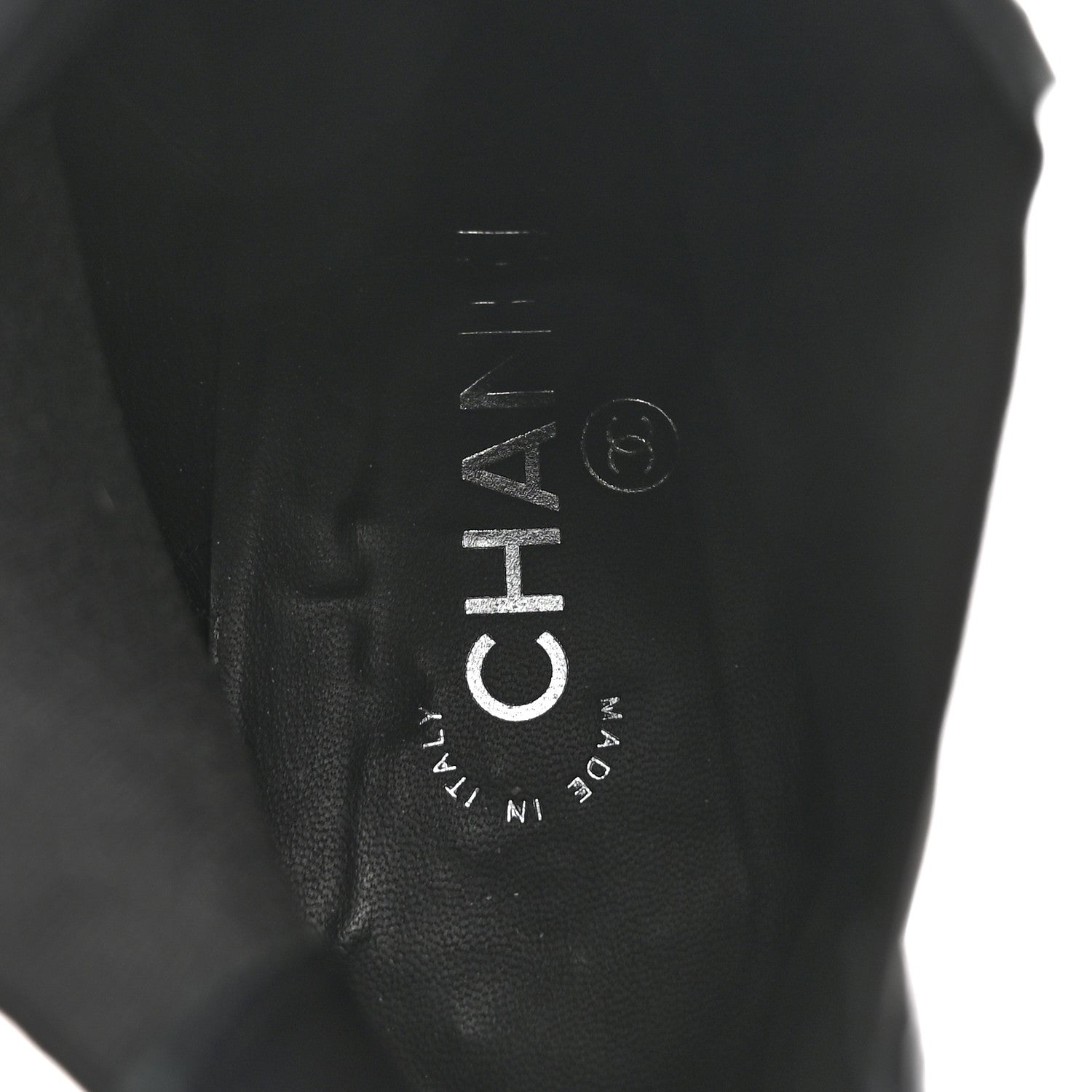Chanel Calfskin Chain Around Chelsea Boots 39.5 Black 7 of 9