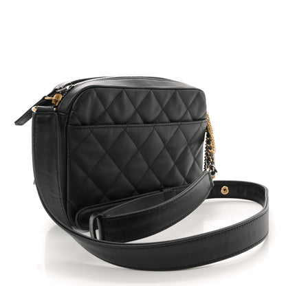 Chanel Calfskin Quilted Small Camera Case Black 3 of 11