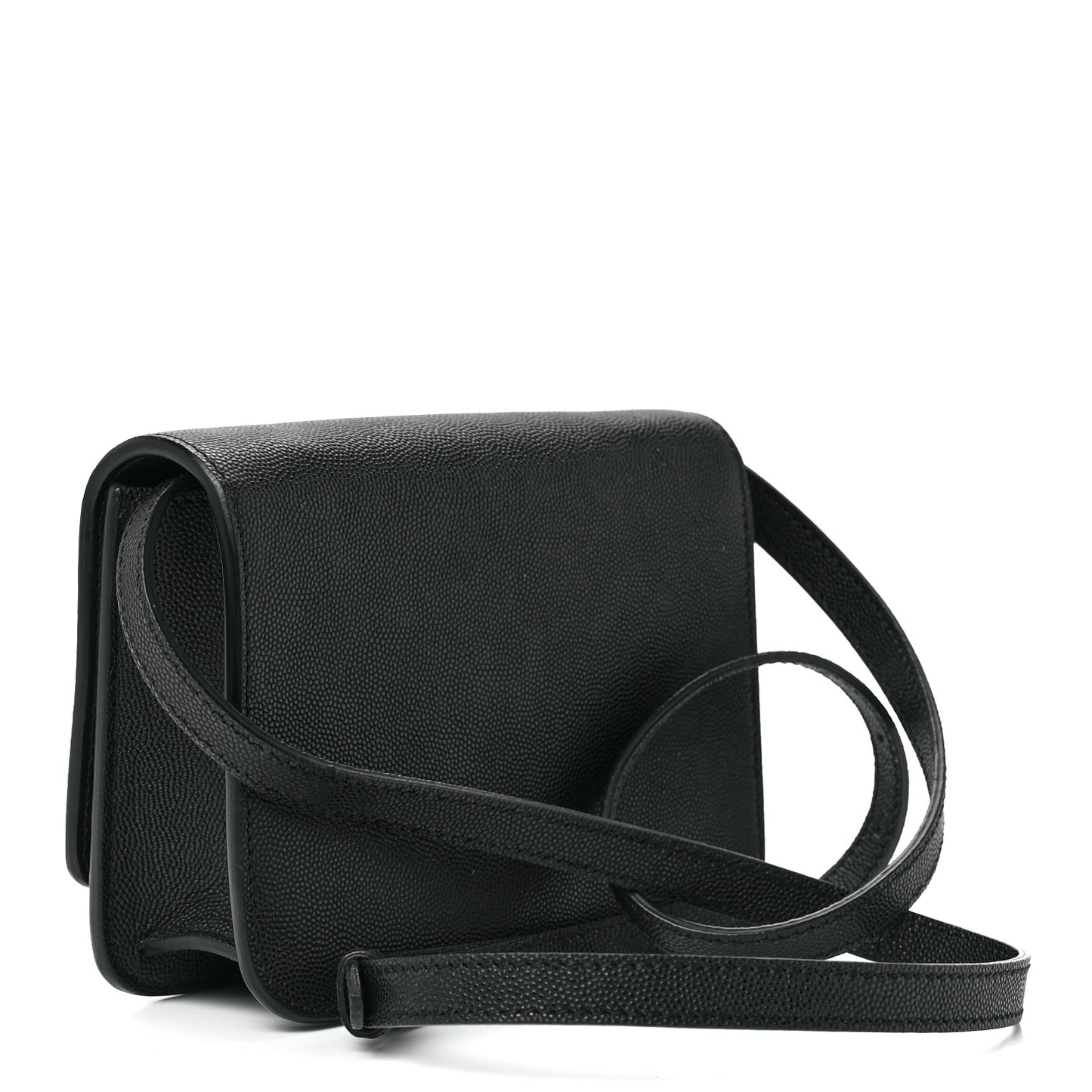 Grained Calfskin Mini TB Bag Black