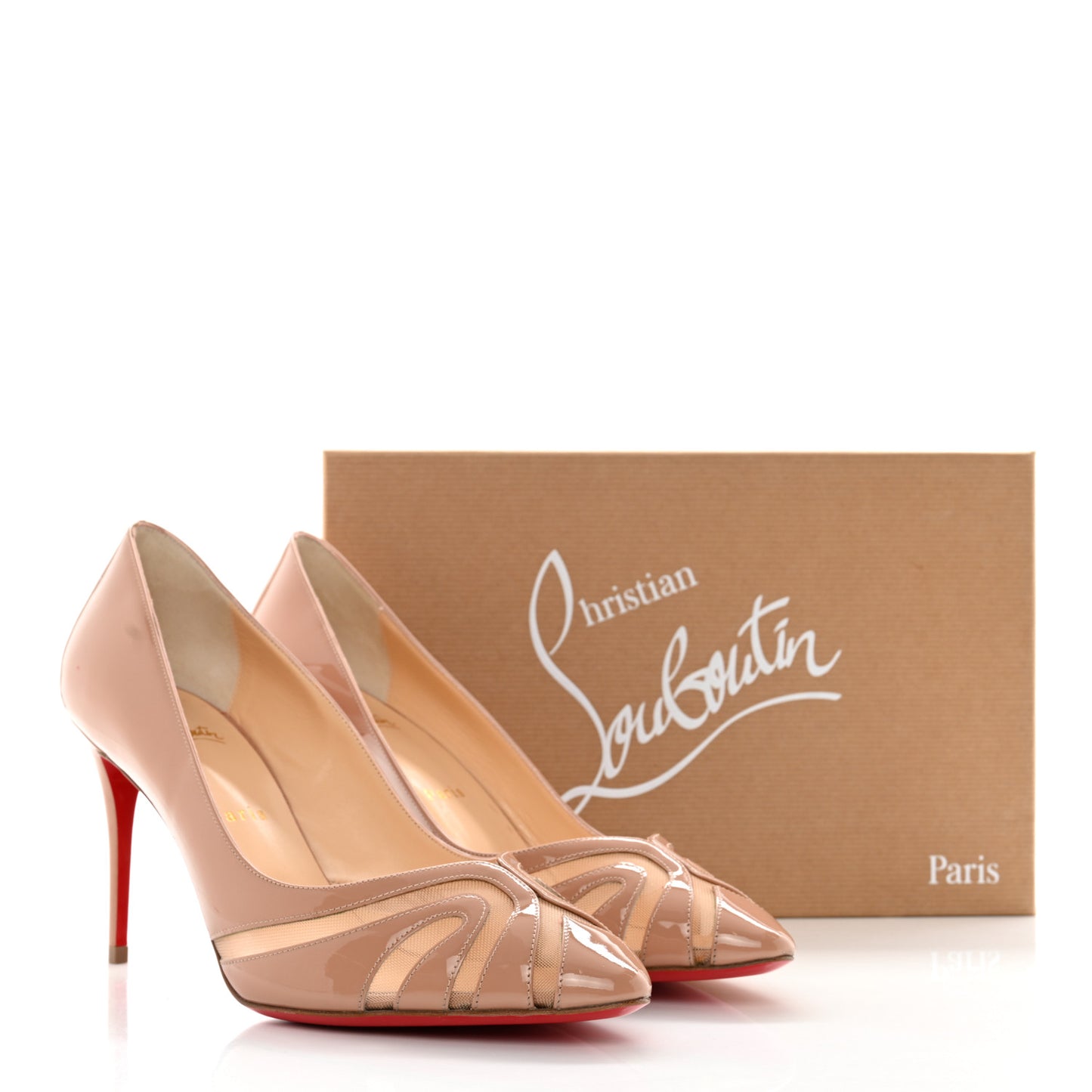 Patent Rete Olive 85 Pumps 40.5 Nude