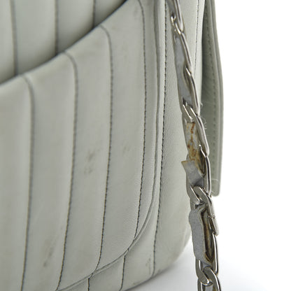 Chanel Lambskin Vertical Quilted Mademoiselle Camera Case Green 11 of 12
