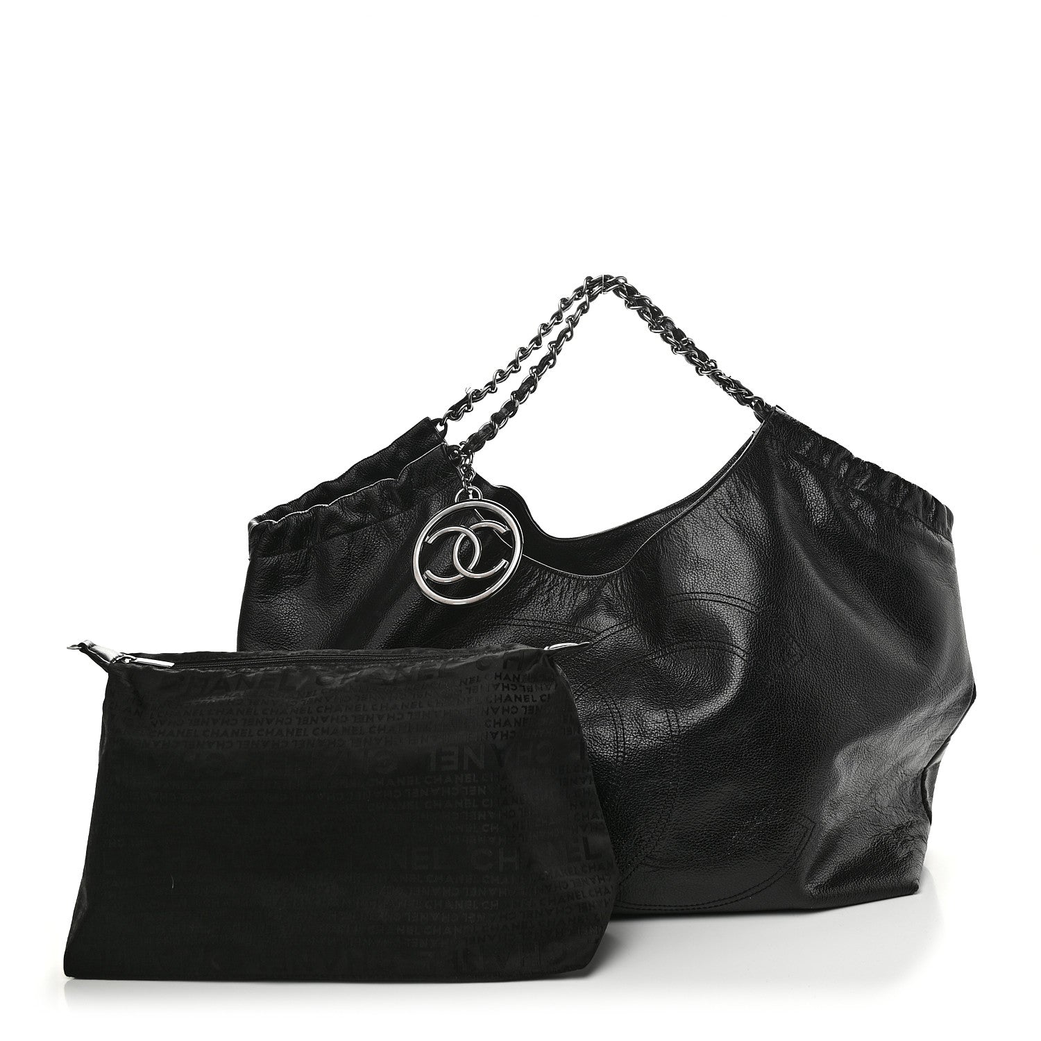 Chanel Calfskin Large Coco Cabas Black 3 of 16