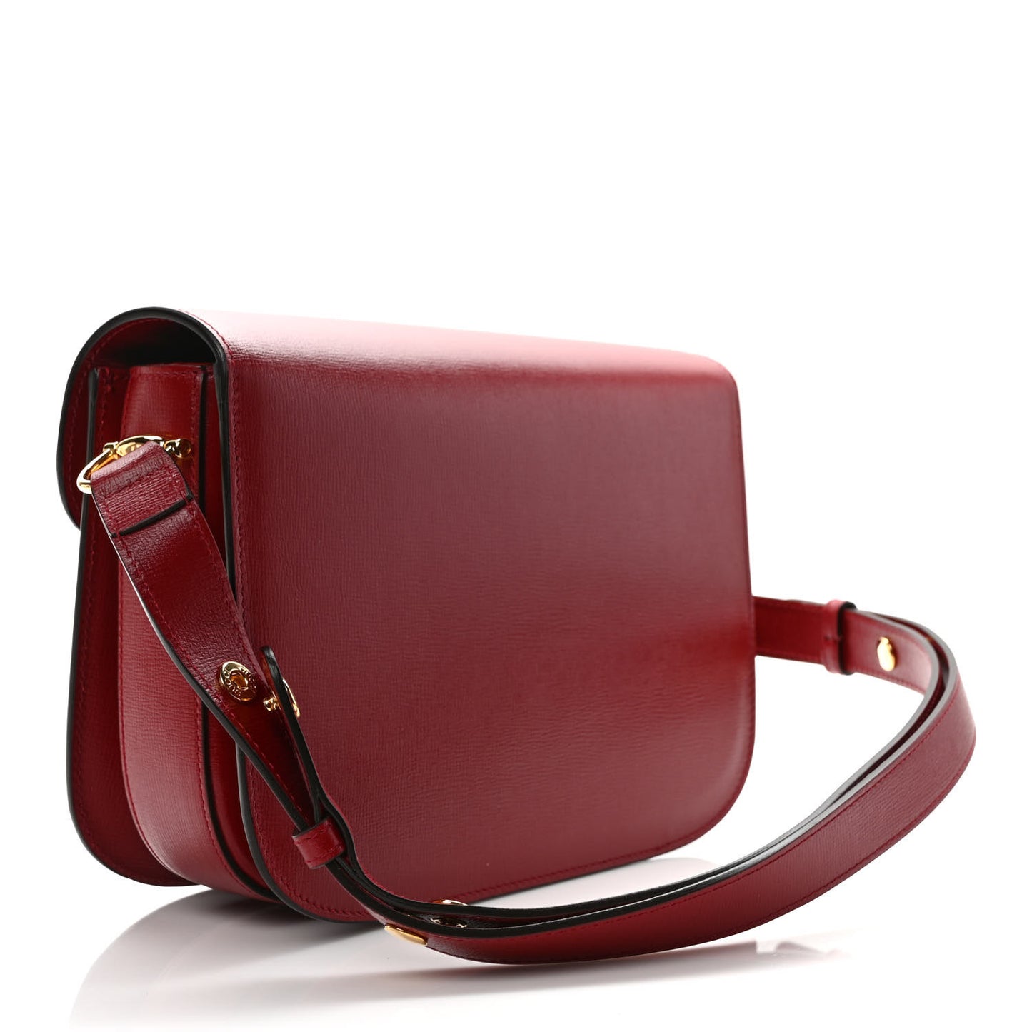 Azalea Calfskin Horsebit 1955 Shoulder Bag New Cherry Red