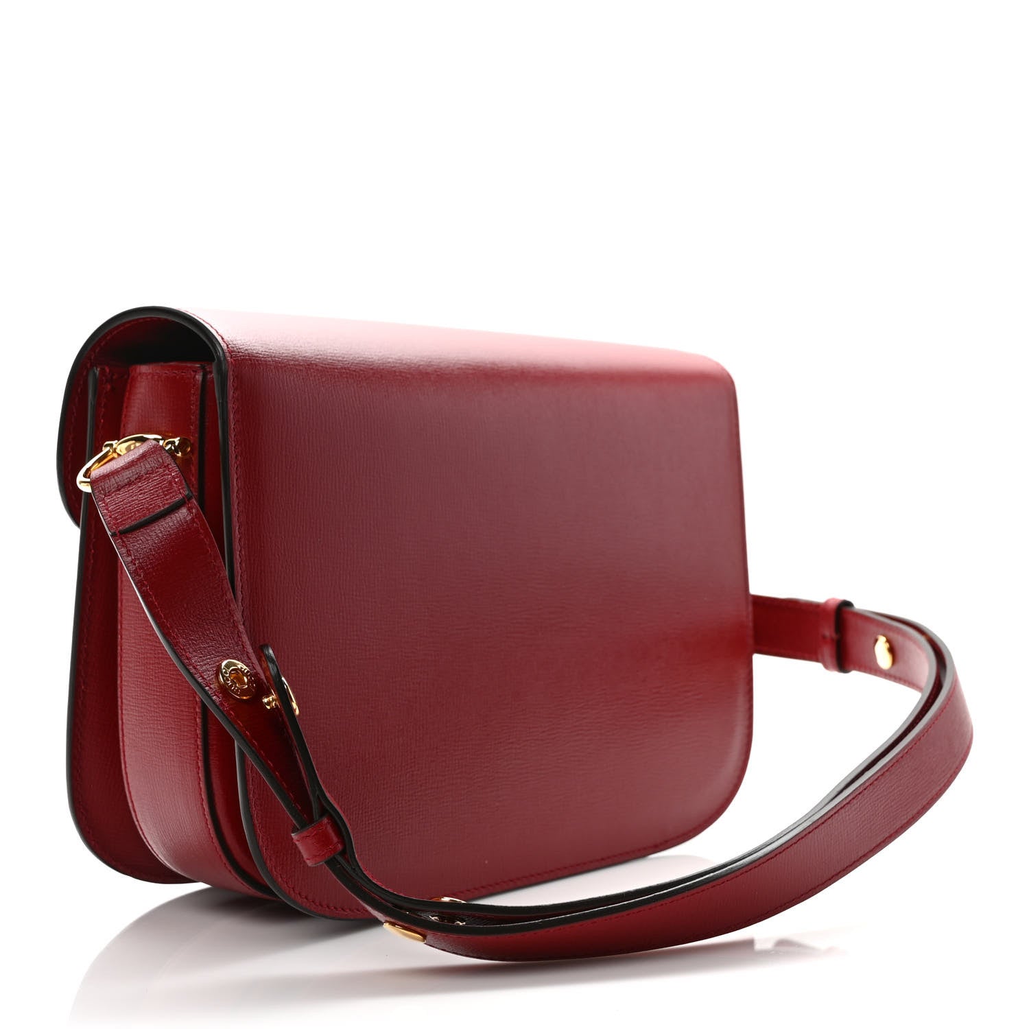 Gucci Azalea Calfskin Horsebit 1955 Shoulder Bag New Cherry Red 3 of 10