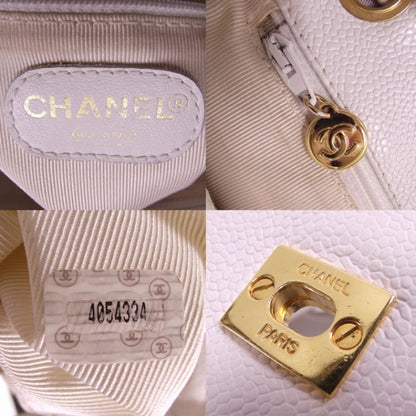Chanel Caviar CC Backpack White 12 of 12