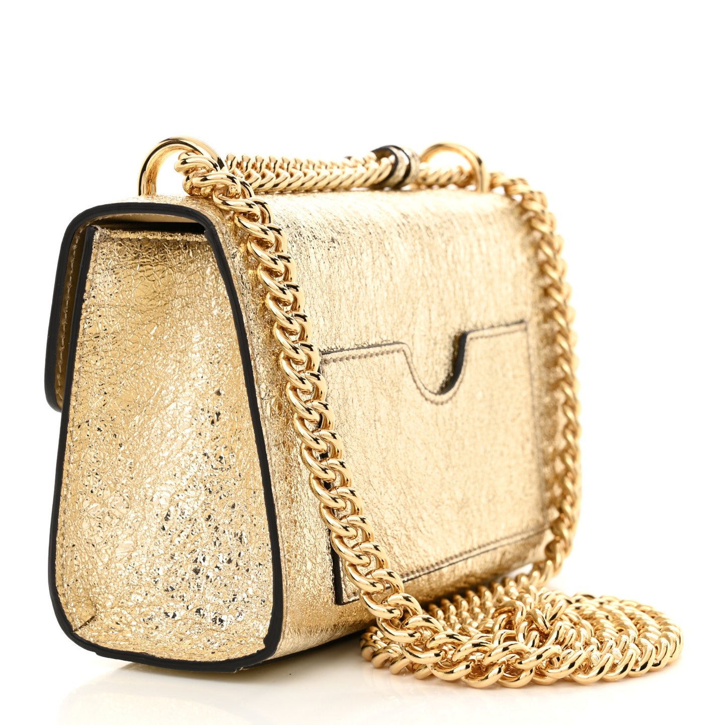 Galassia Small Padlock Shoulder Bag Platino