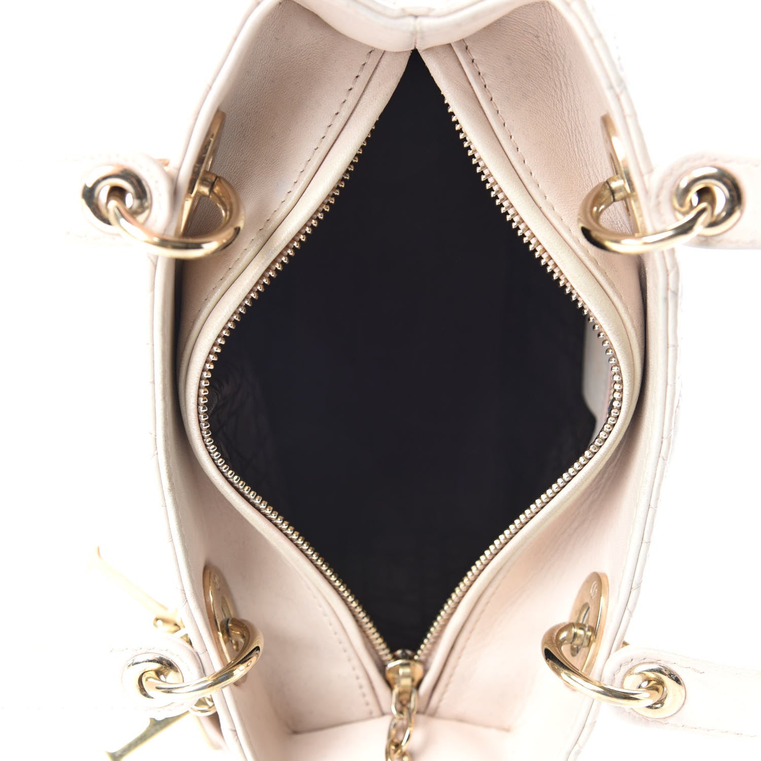 Christian Dior Lambskin Cannage Medium Lady Dior Light Pink 5 of 15