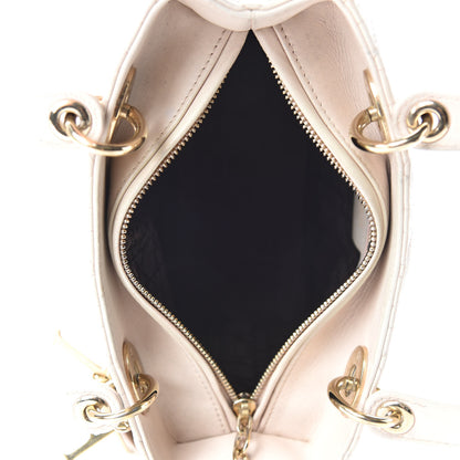 Christian Dior Lambskin Cannage Medium Lady Dior Light Pink 5 of 15