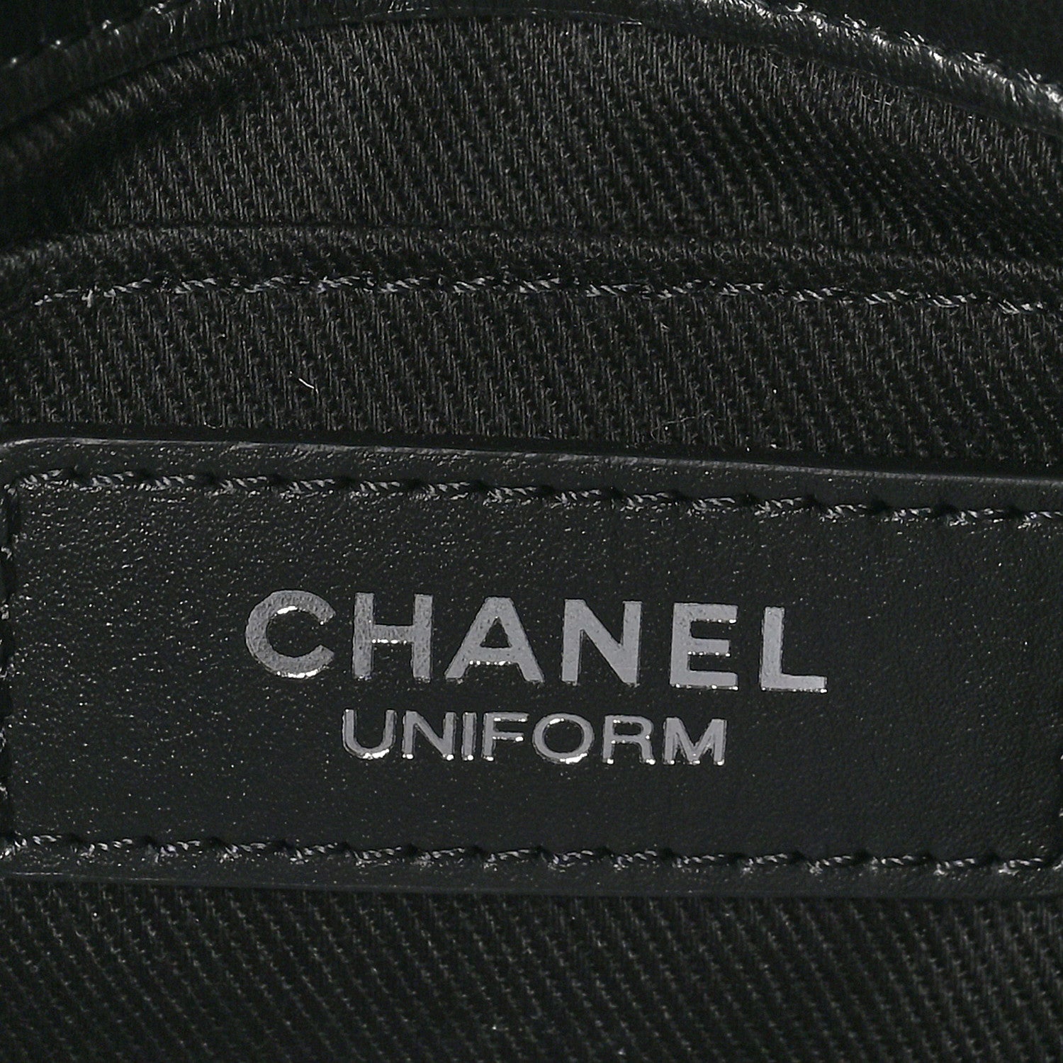 Chanel Calfskin Quilted CC Uniform Flap Belt Bag Black 6 of 11