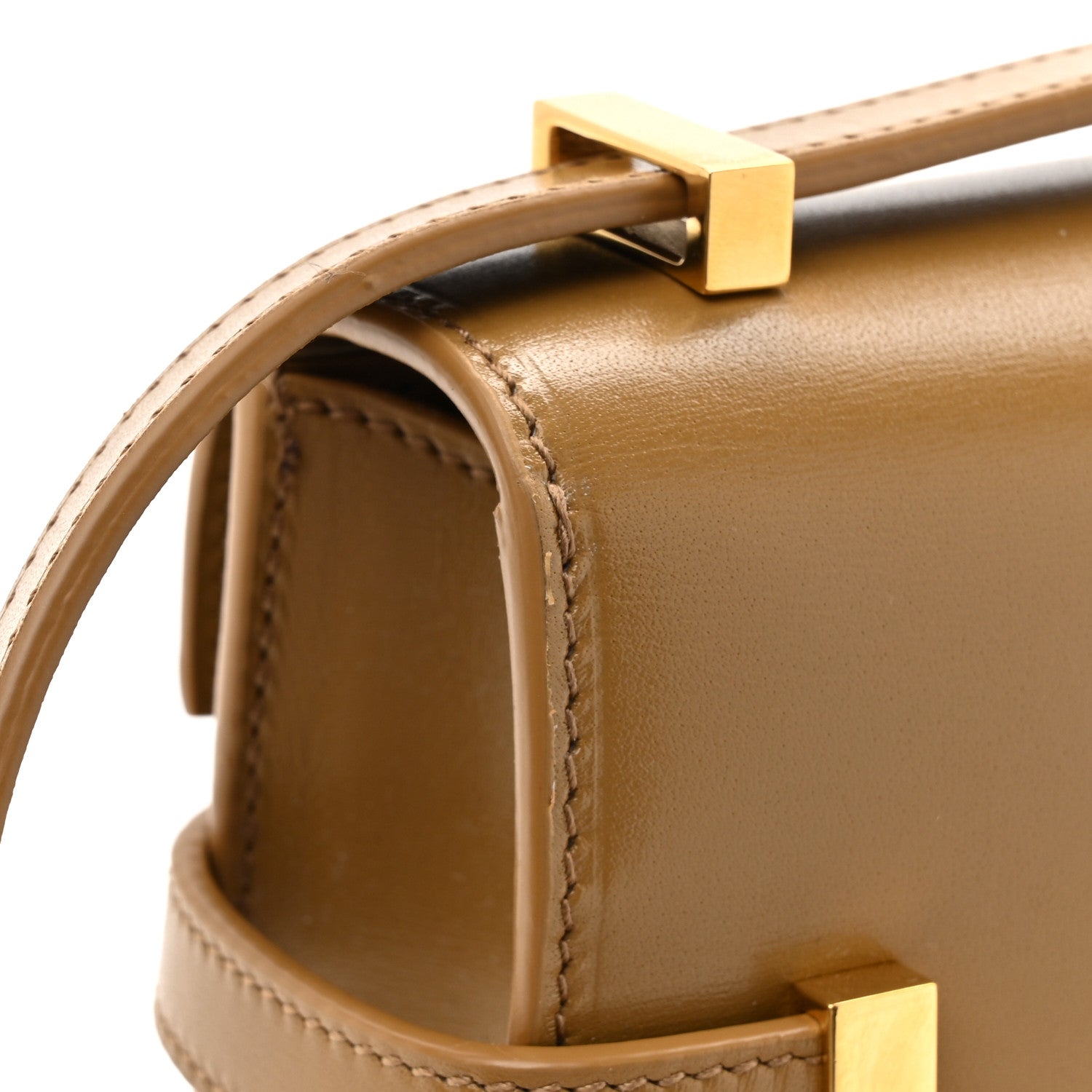Saint Laurent Smooth Calfskin Mini Manhattan Shoulder Bag Natural Tan 12 of 12