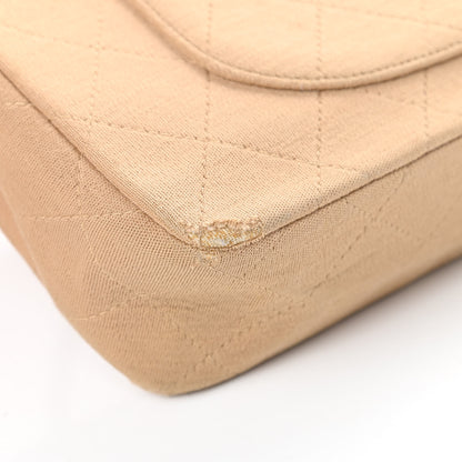 Chanel Jersey Quilted Medium Single Flap Beige 12 of 16