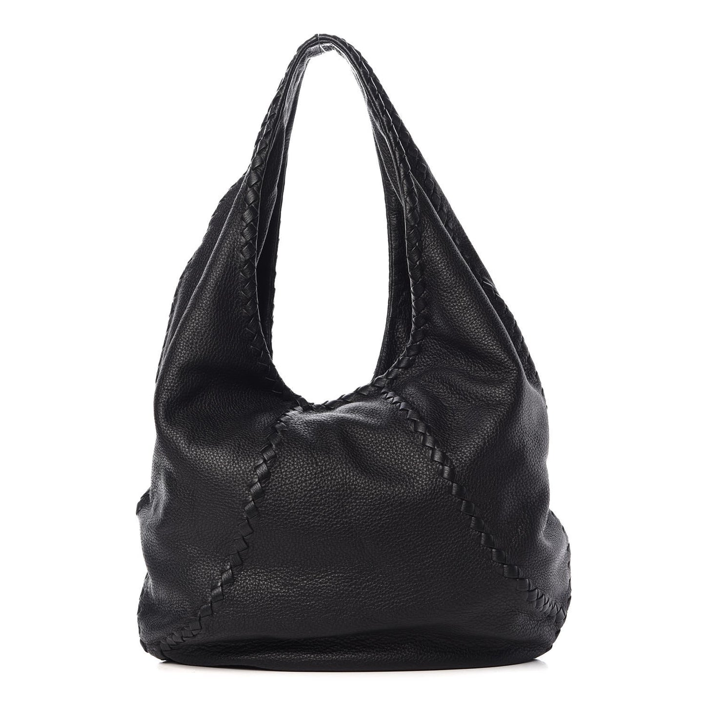 Cervo Deerskin Large Hobo Black