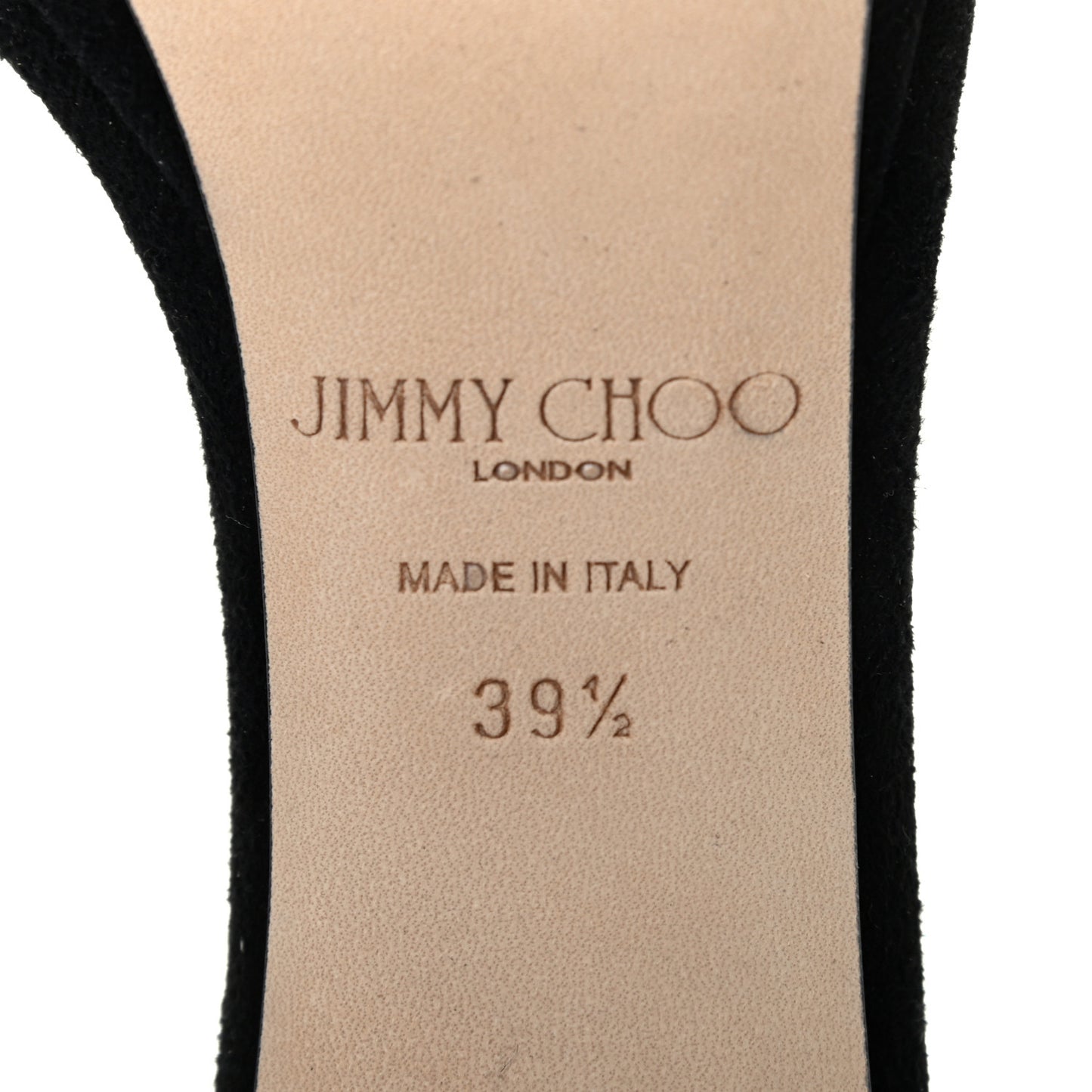 Suede Misty 120 Sandals 39.5 Black