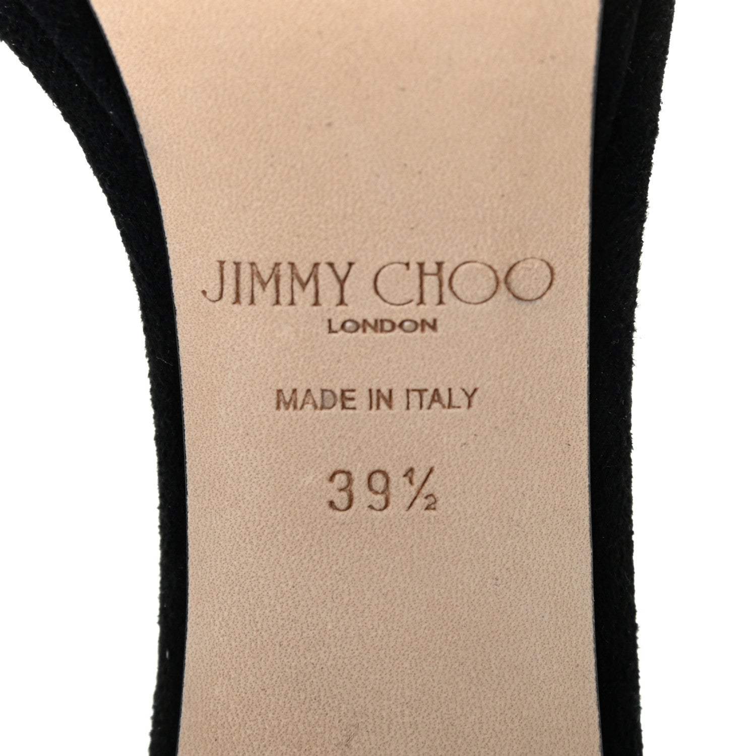 Jimmy Choo Suede Misty 120 Sandals 39.5 Black 6 of 6