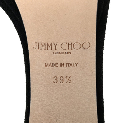 Jimmy Choo Suede Misty 120 Sandals 39.5 Black 6 of 6