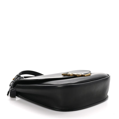 Saint Laurent Smooth Calfskin Monogram Medium Kaia Satchel Black 4 of 10