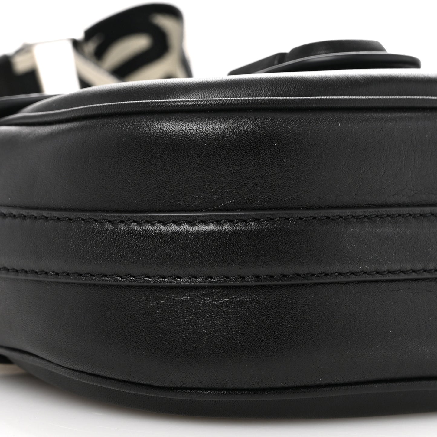 Calfskin Small The Covered J Marc Saddle Bag Black